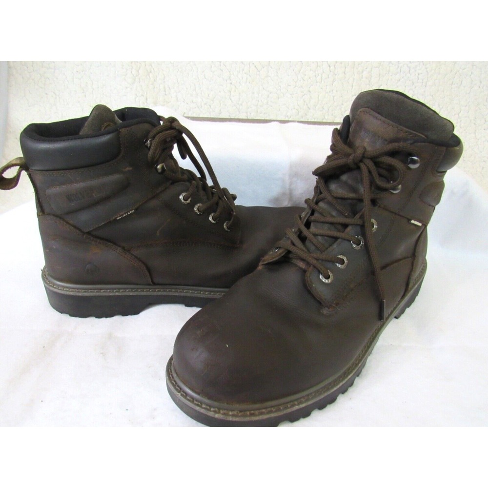 Wolverine Brown Floorhand Waterproof Steel Toe Oil Slip Resist Work Boots Sz 13M